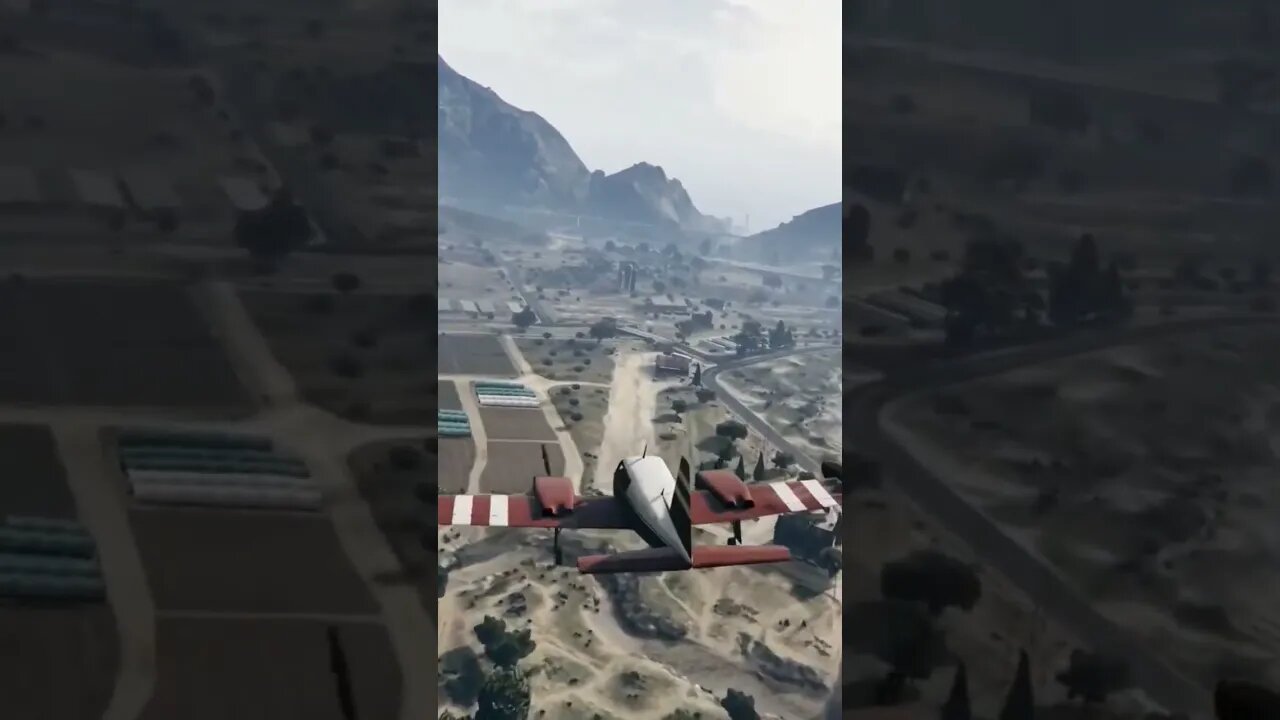 Pousando o avião, finalmente consegui. - GTA 5 - Landing the plane, I finally made it.