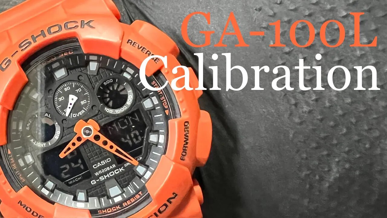 Calibrate your G-Shock hands and set the time for the GA-100