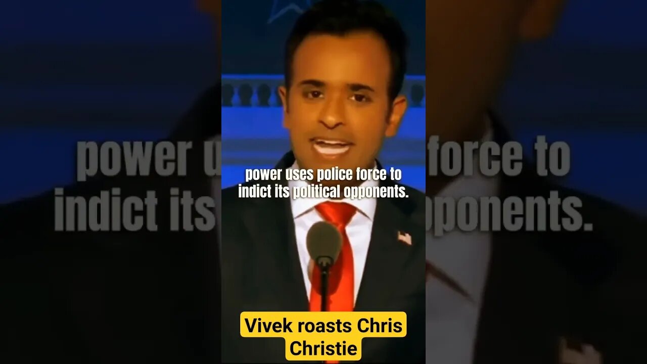 Vivek Roasts Chris Christie -World-Wire