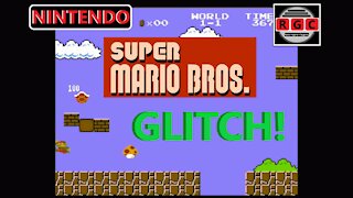 Super Mario Bros - Red Shell Green Shell Goomba Glitch - Retro Game Clipping