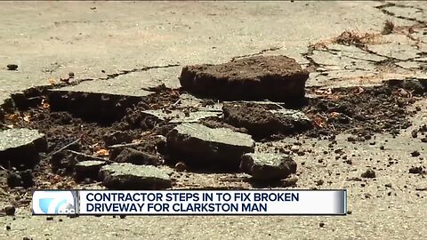 Driveway drama turns into an obstacle overcome after help poured in