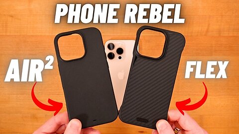 Phone Rebel Flex (Aramid Fiber) and AIR² iPhone 16 Pro Case REVIEW!