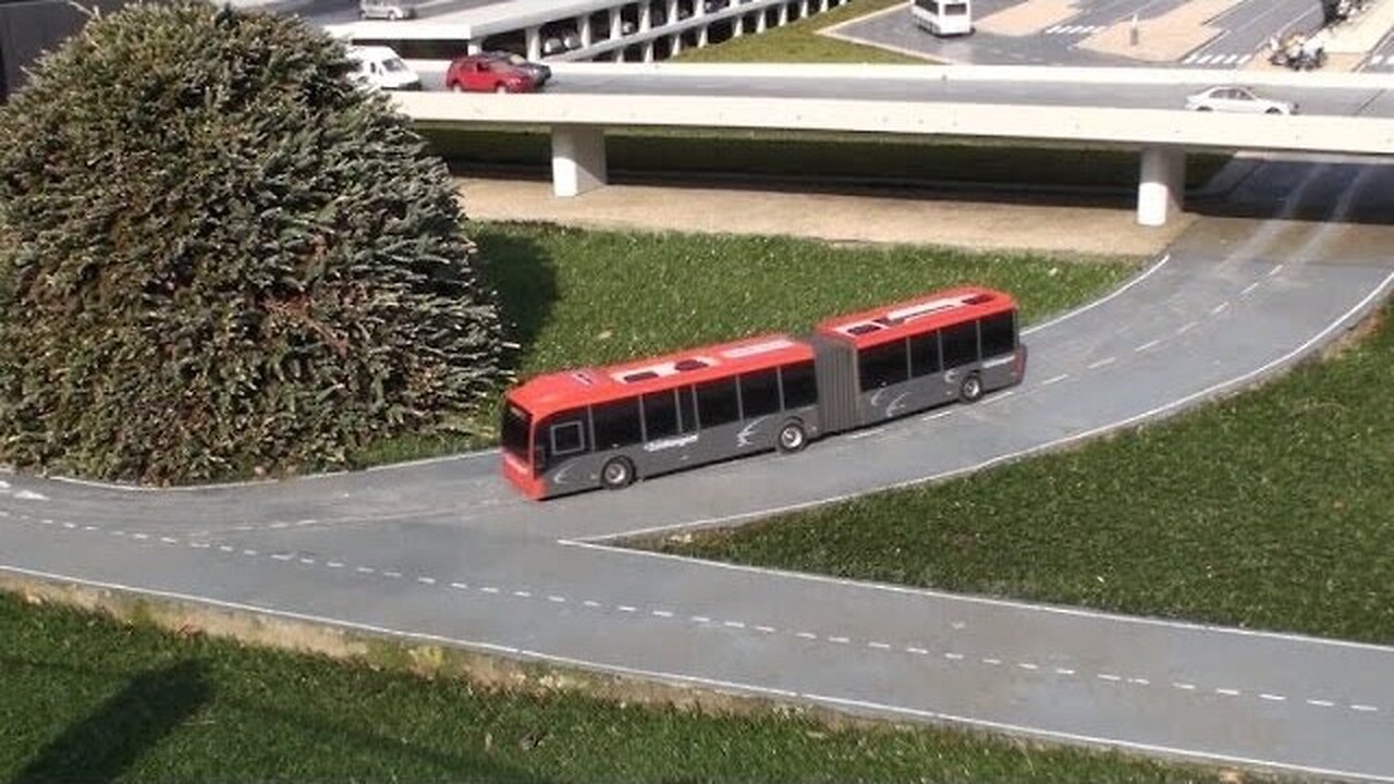 Zuidtangent Bus Faller Car System at Madurodam Netherlands