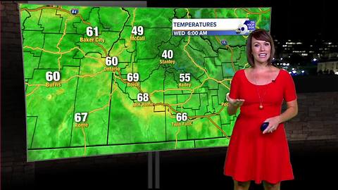 Clouds and isolated storms across the area today