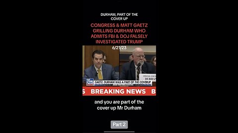 🤬🤮🥵 So is Durham part of the cover up? Probably yes. We will have to wait and see.