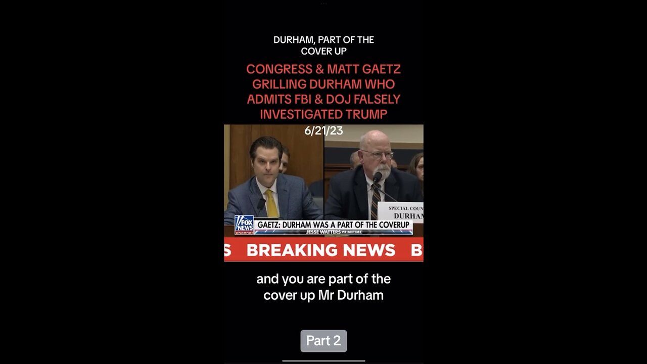 🤬🤮🥵 So is Durham part of the cover up? Probably yes. We will have to wait and see.