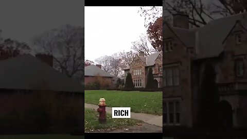 DETROIT RICH VS POOR COMPARISON #shorts #detroit #hood