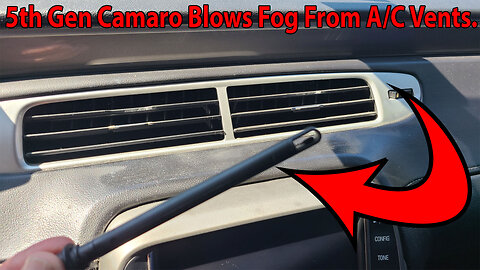 Easy Fix Camaro A/C Blows Cold then Starts Blowing Fog or Smoke From Vents then Stops Blowing.