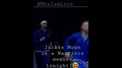 Jackie Moon is a Warriors member tonight ! #shorts🤓