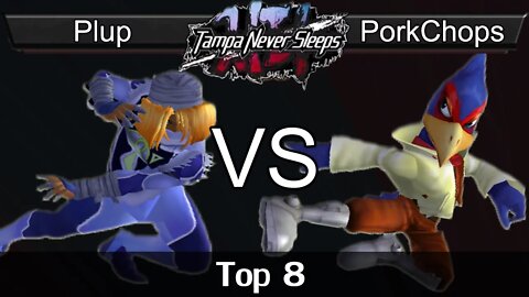 PG|Plup (Sheik) vs. VS|Porkchops (Falco) - Melee Top 16 - TNS 6