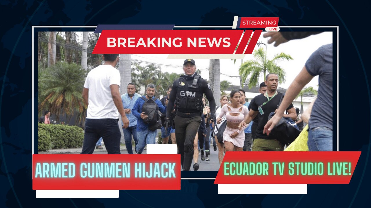 "Breaking News: Armed Gunmen Hijack Ecuador TV Studio LIVE! 🚨"