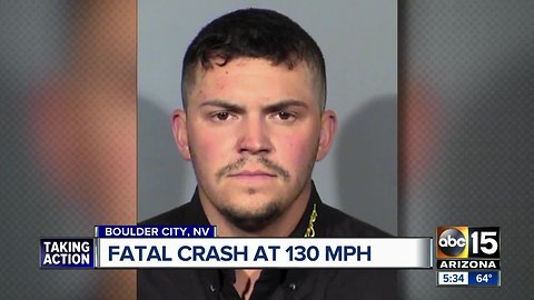 Man driving 130 mph from Vegas to Phoenix hits, kills driver