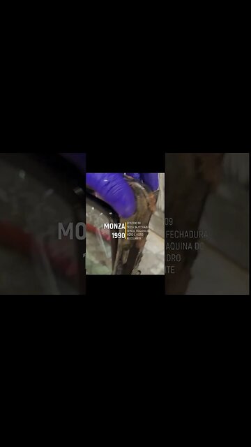 Vidro basculante do monza todo enferrujado