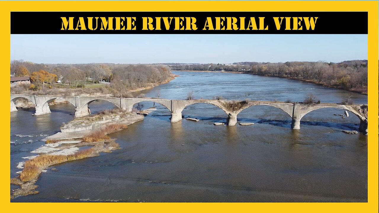 Maumee River Ohio Aerial View