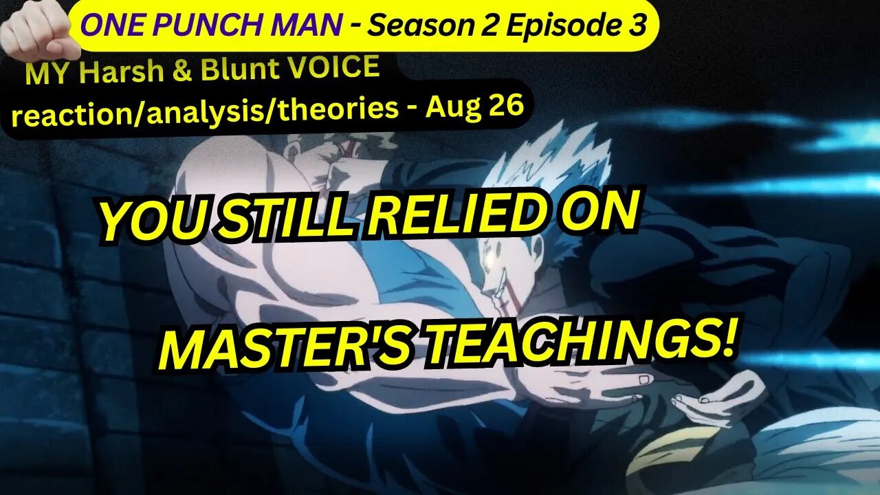 one punch man reaction harsh&blunt s2 episode 3 voice