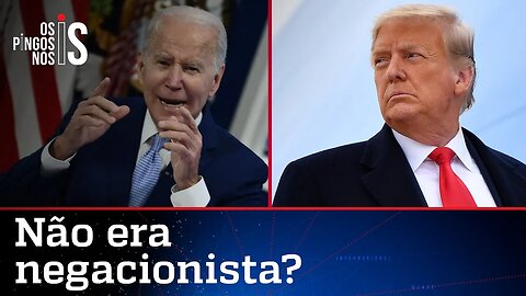 Joe Biden agradece Trump por vacinas nos Estados Unidos