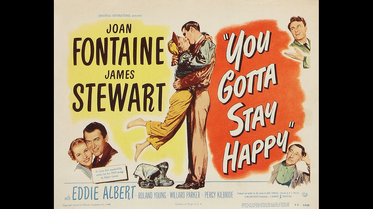 James Stewart - You Gotta Stay Happy (English) 1948 Ai Enhanced