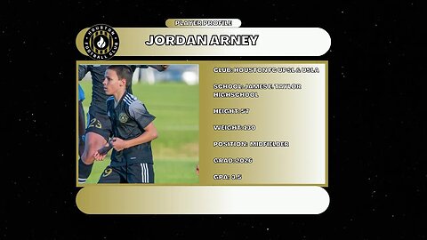 Jordan Arney (Houston FC, 3.5 GPA, Class of 2026)