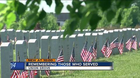 Families reflect on Memorial Day at veterans cemetery in Union Grove