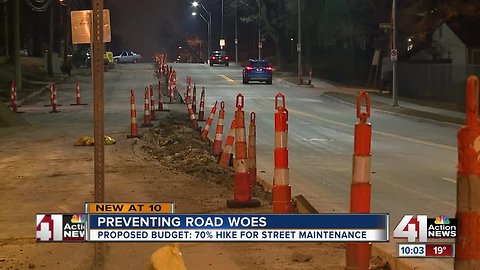 KC proposed budget includes 70% hike for street maintenance
