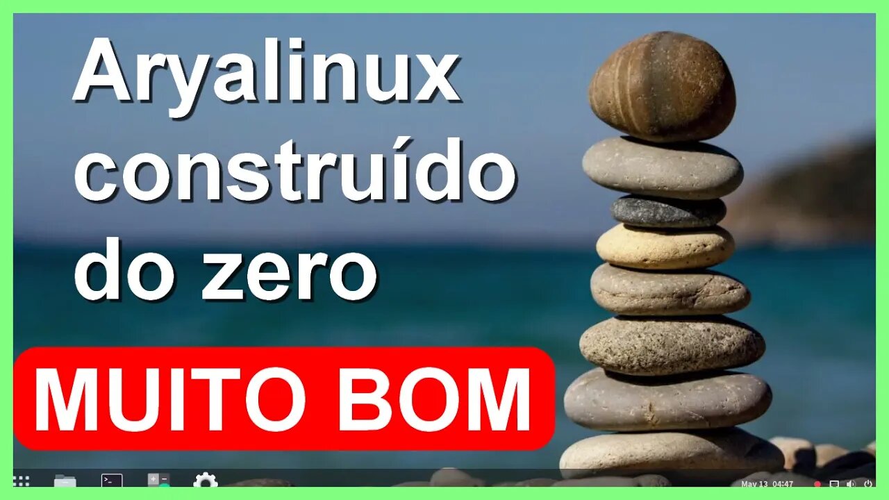 Aryalinux. Linux construído do Zero. Leve e Rápido. Disponível em versões 32 e 64 bit. Desliga em 3s