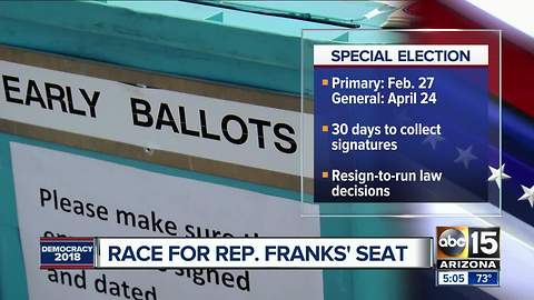 Dates announced for Rep. Frank's seat