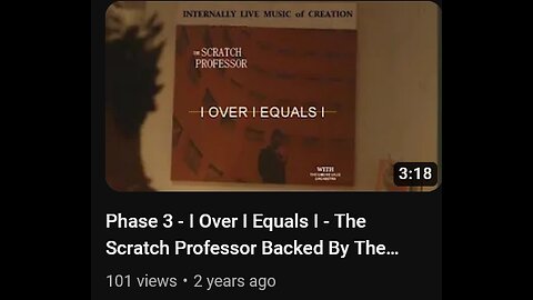 Phase 3 - I Over I Equals I - The Scratch Professor Backed By The Simone I Valid Project