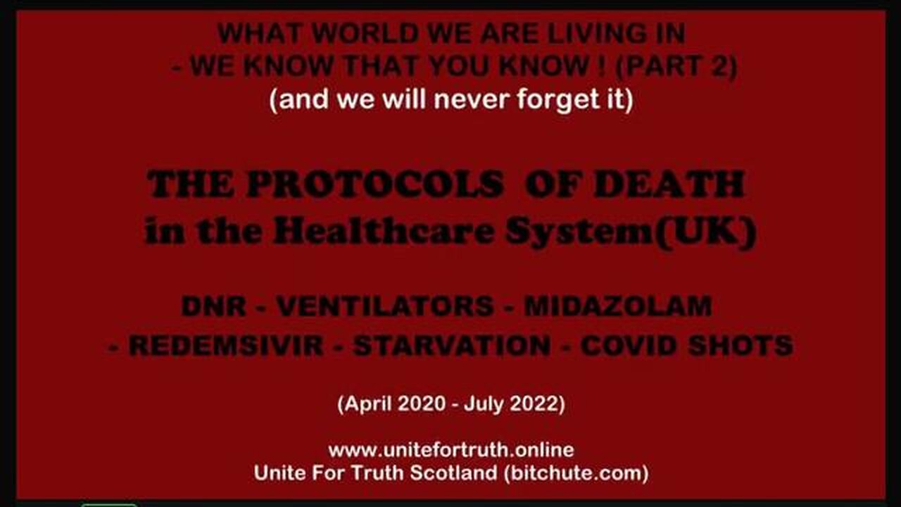 What World We are Living In - THE PROTOCOLS OF DEATH (UK)