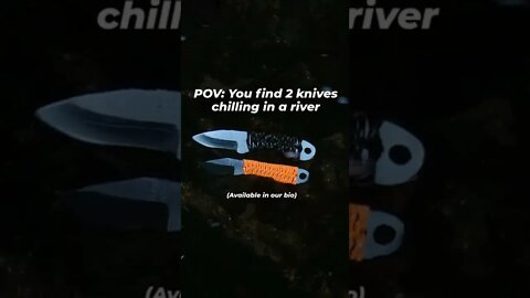 POV: You find 2 knives chilling in a river #shorts #shedknives