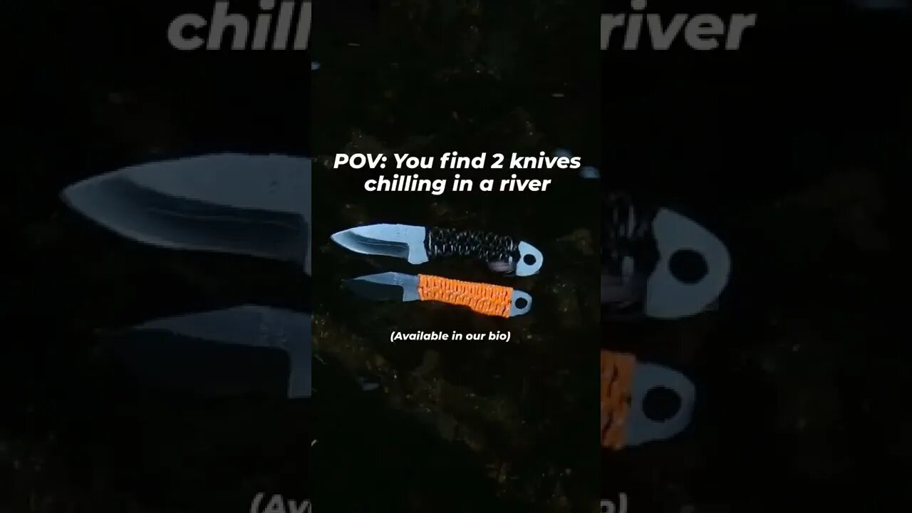 POV: You find 2 knives chilling in a river #shorts #shedknives