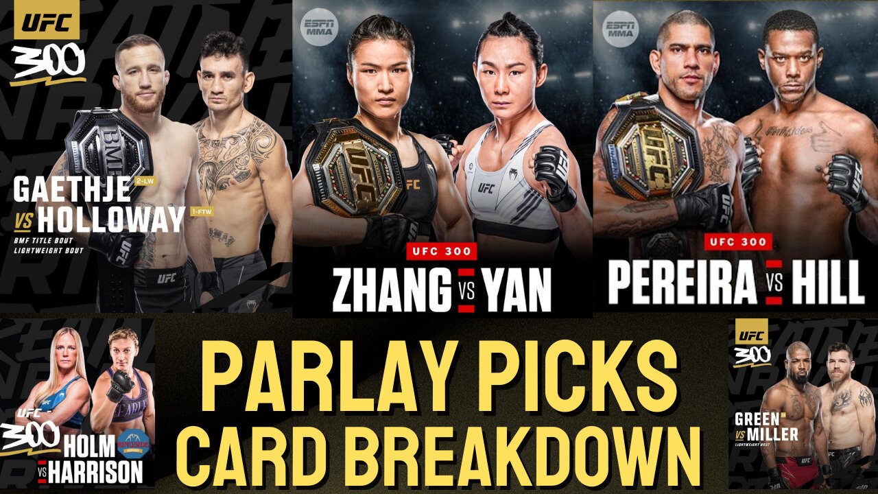 UFC 300: Parlays and Card Breakdown | 🟥