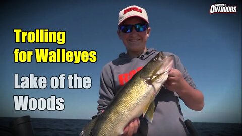 Trolling for Walleyes on Lake of the Woods