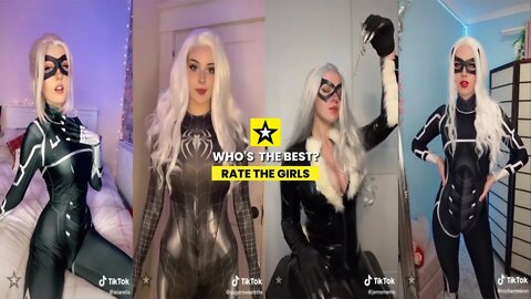 Rate the Girls: Best Spiderman Black Cat TikTok Cosplay Challenge #10 (Marvel) 🕷😼