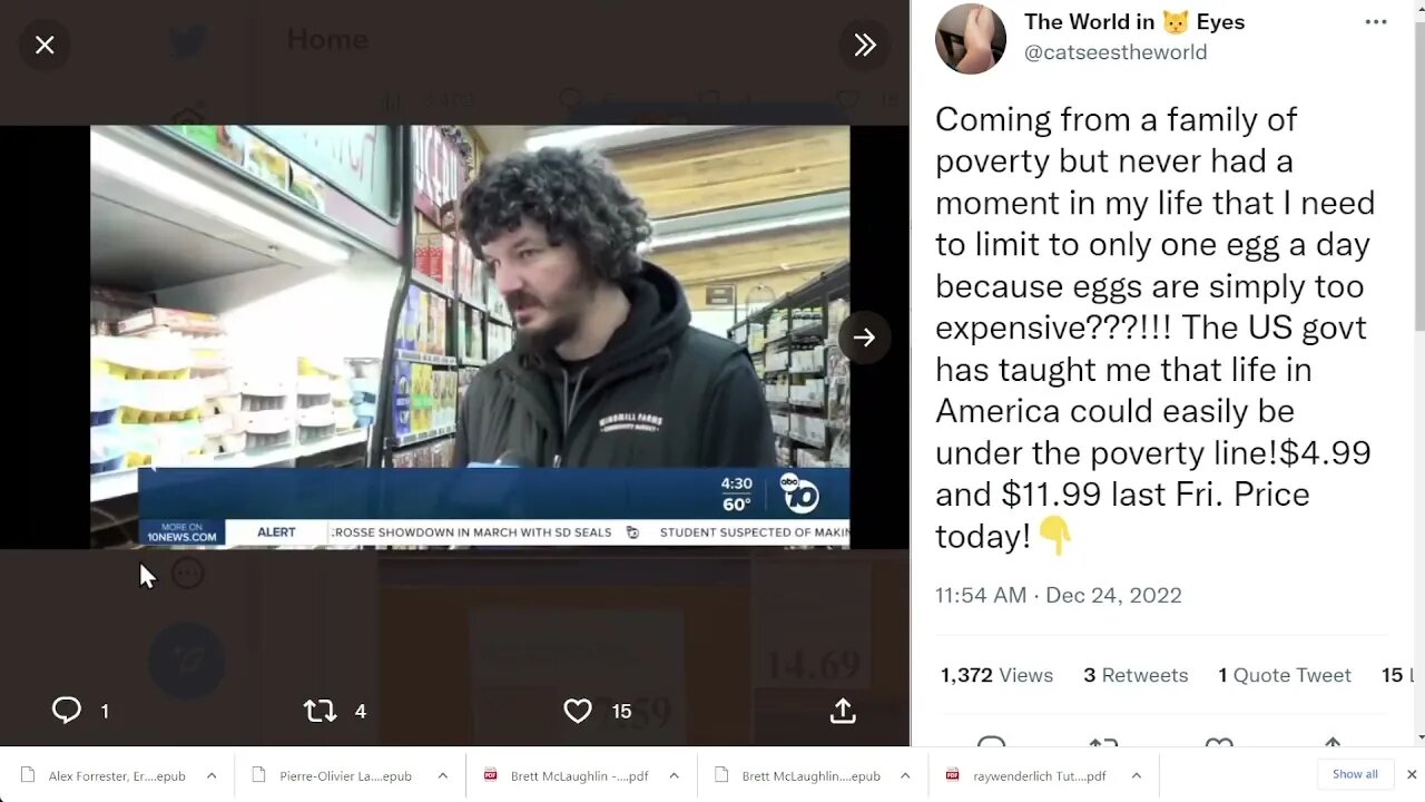 🟨 由於母雞生病和聖誕節期間的大量需求，美國的雞蛋現在幾乎每打 12 美元