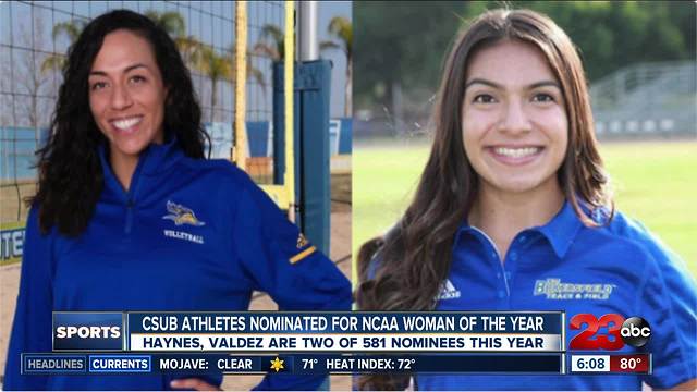 Two CSUB women's athletes nominated for 2018 NCAA Woman of the Year