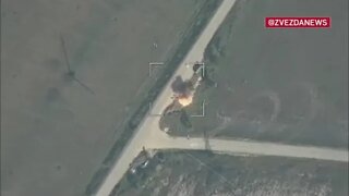 Watch Russian KAMIKAZE Lancet drones destroying Ukrainian equipment.