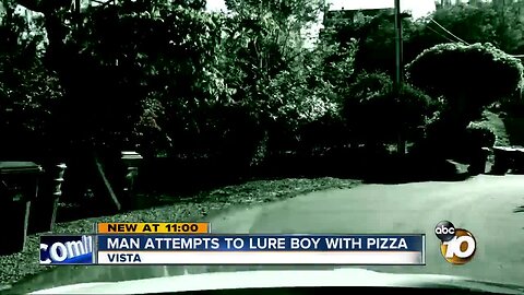 Mom says man tried to lure her son with pizza