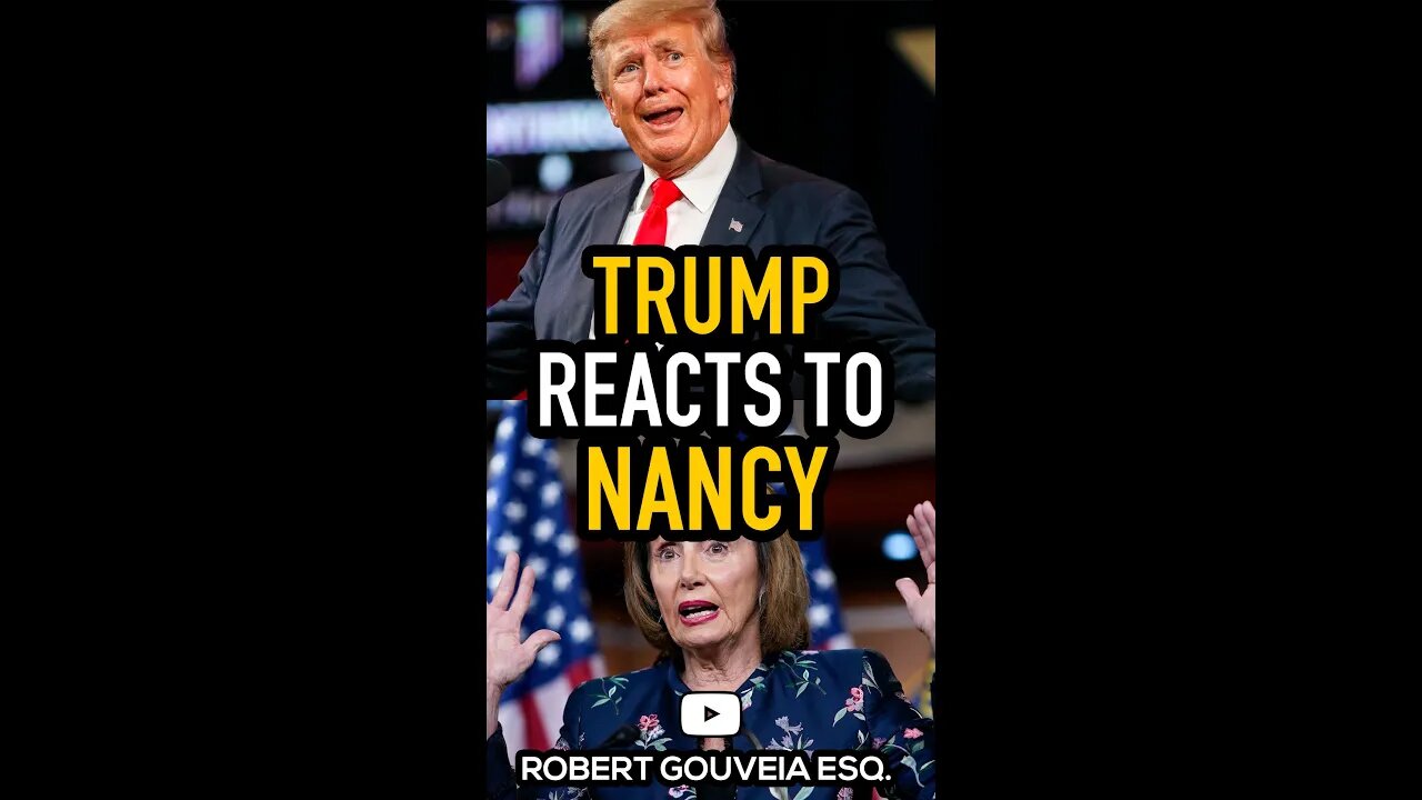 Trump's Reaction to Pelosi's PUNCH Threat #shorts