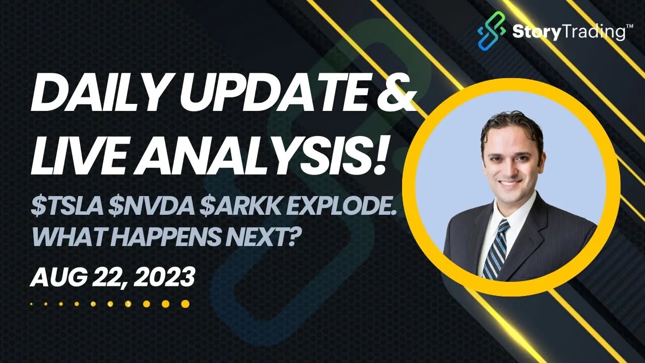 Daily Update & Live Analysis: $TSLA $NVDA $ARKK Explode. What Happens Next?