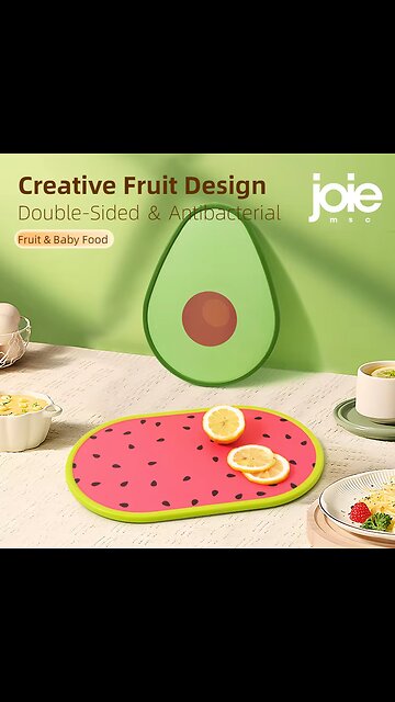 joie Cutting Board Watermelon Avocado Antibacterial Double-sided