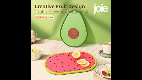 joie Cutting Board Watermelon Avocado Antibacterial Double-sided