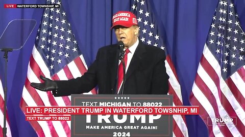 Trump in Waterford Township, MI