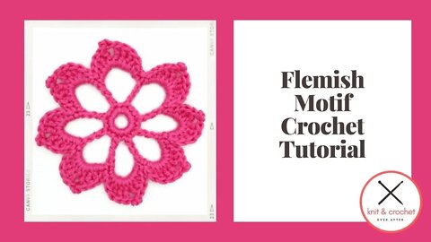 Motif Of The Month January 2015: Flemish Motif Crochet Tutorial