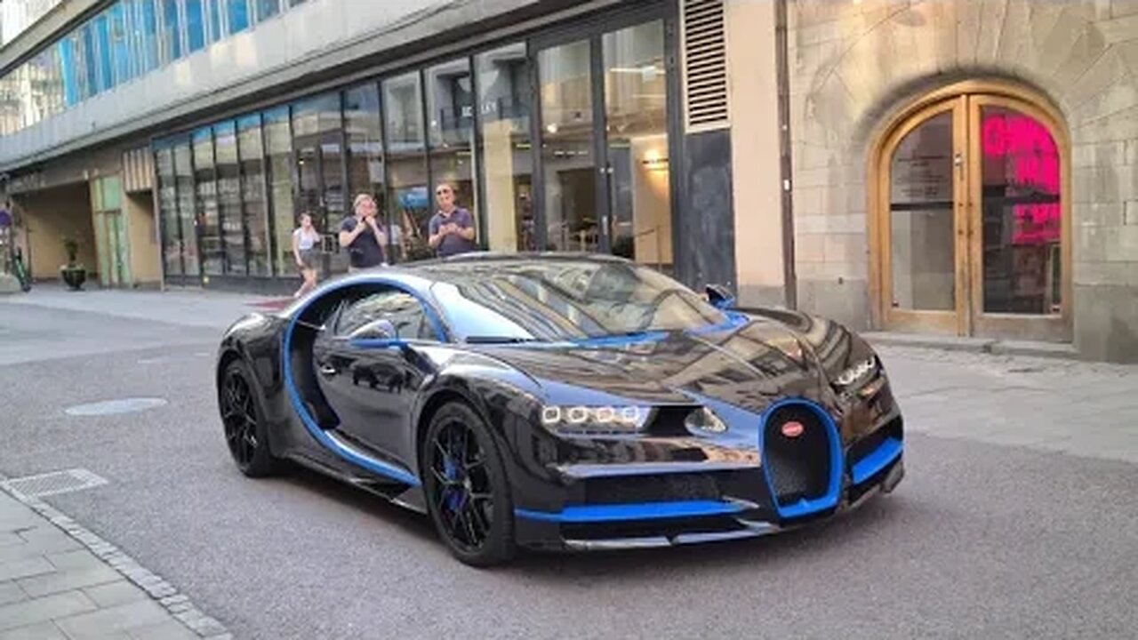 [8k] Unboxing Bugatti Chiron Sport at Bentley McLaren Stockholm. MONSTER!