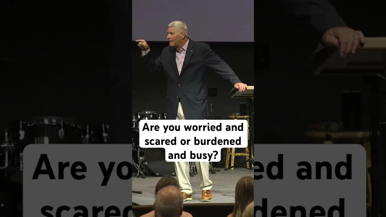 Are you worried and scared or burdened and busy? #jesus #sermon #shorts