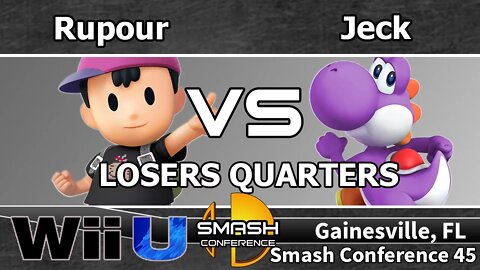 Rupour (Ness) vs. Jeck (Yoshi) - SSB4 Losers Quarters - SC45