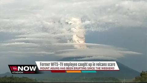 Former WFTS-TV employee caught up in volcano scare
