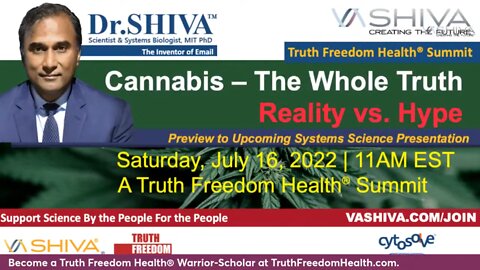 Dr.SHIVA LIVE: CANNABIS: The Whole Truth - Reality vs. Hype.