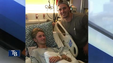 Tampa Bay Rays player hits walk-off grand slam, then makes surprise hospital visit