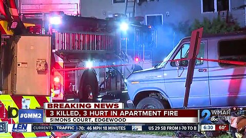 Fatal apartment fire in Edgewood kills three,others injured and managed to escape